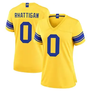 Los Angeles Rams Women's Jon Rhattigan Game Alternate Classic Sol Jersey - Gold