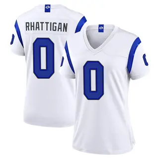 Los Angeles Rams Women's Jon Rhattigan Game Fearsome Jersey - White