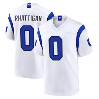 Los Angeles Rams Youth Jon Rhattigan Game Fearsome Jersey - White